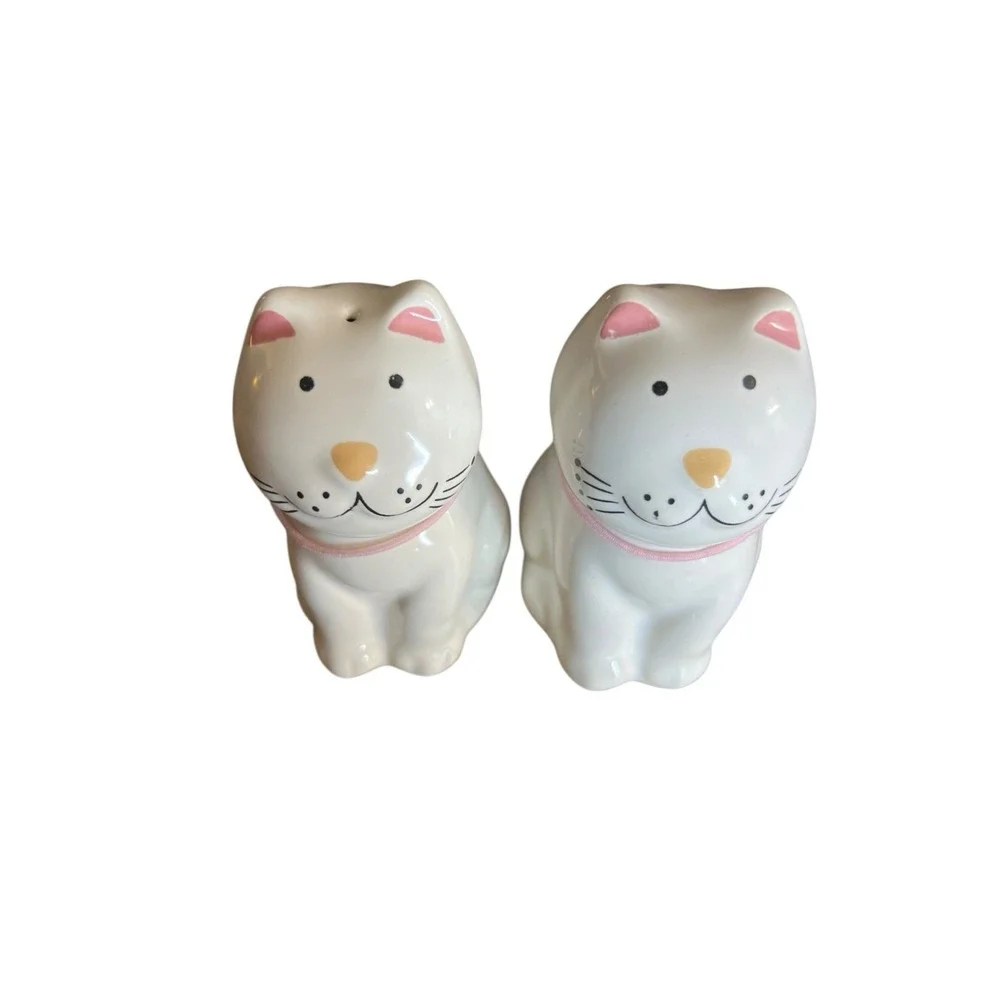 Salt And Pepper Cozy Cats Collection 1989‎ Ceramic 3-1/4